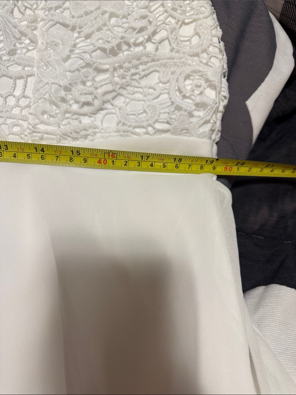 Lulu's White Lace Bodice Maxi Dress - Picture 9 of 9